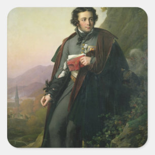 Charles-Artus de Bonchamps  1824 Square Sticker