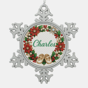 Charles Baby’s First Christmas Snowflake Ornament