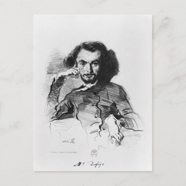 Charles Baudelaire  1844 Postcard (Front)