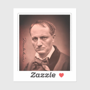 Charles Baudelaire Square Sticker