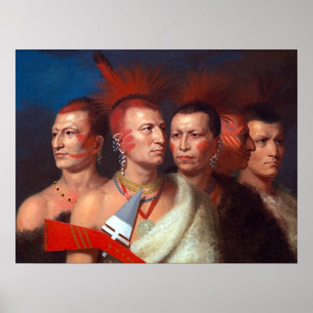 Charles Bird King Young Omahaw, War Eagle Poster (Front)