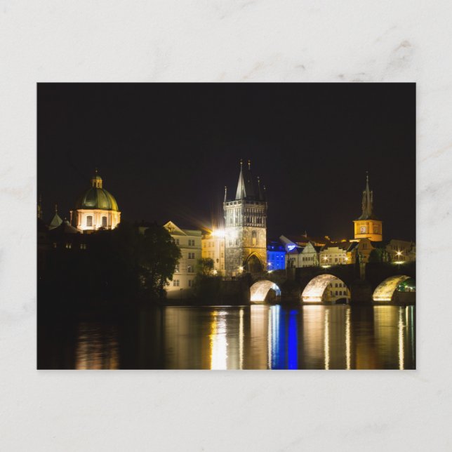 Charles Bridge and River Vltava Postcard (Front)