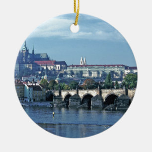 Charles Bridge Prague Castle Ceramic Ornament