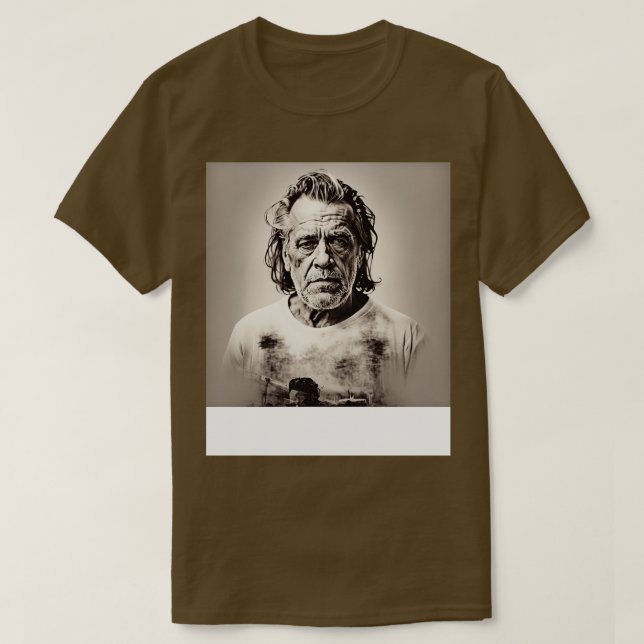 Charles Bukowski 8 T-Shirt (Design Front)