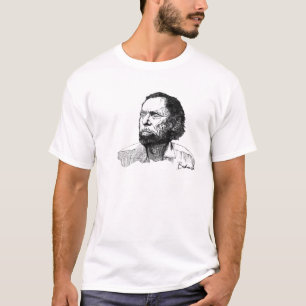 Charles Bukowski Portrait T-Shirt