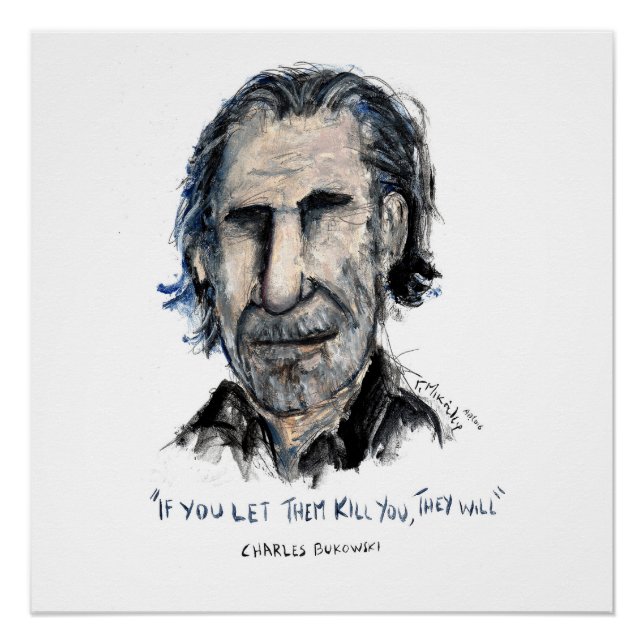 Charles Bukowski Poster (Front)