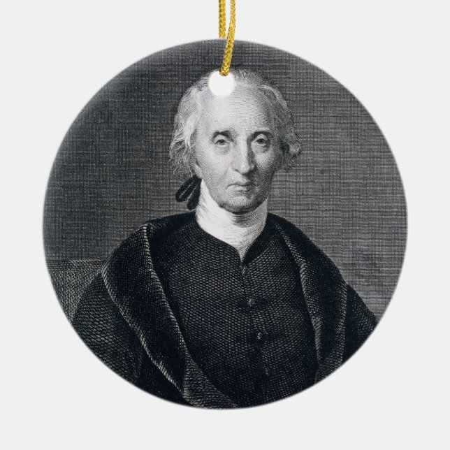 Charles Carroll of Carrollton, engraved by Asher B Ceramic Ornament (Front)