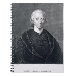 Charles Carroll of Carrollton, engraved by Asher B Notebook