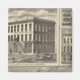 Charles City, and buildings Magnet