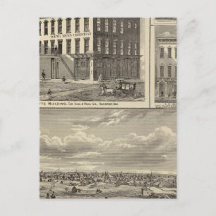 Charles City, and buildings Postcard