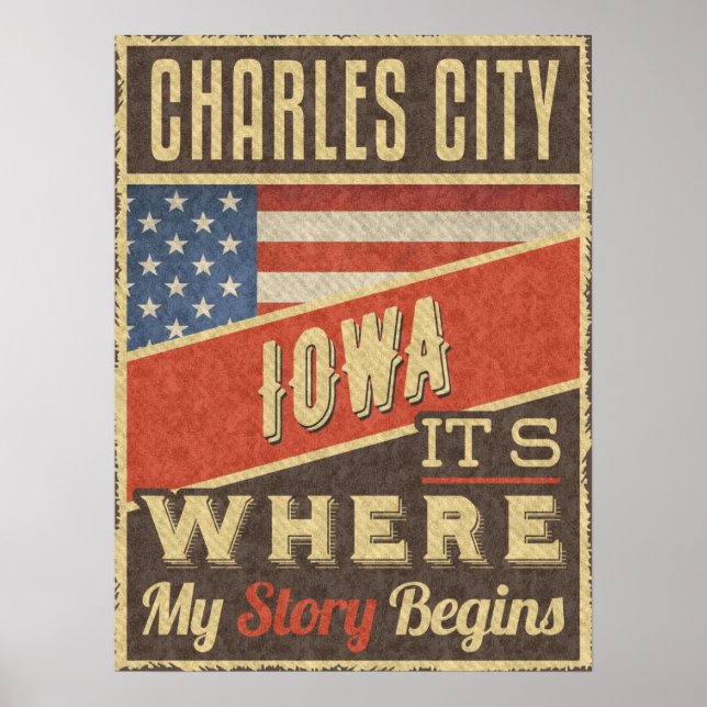 Charles City Iowa Poster (Front)