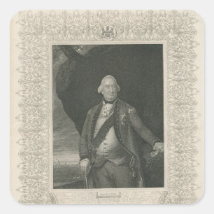 Charles Cornwallis Square Sticker