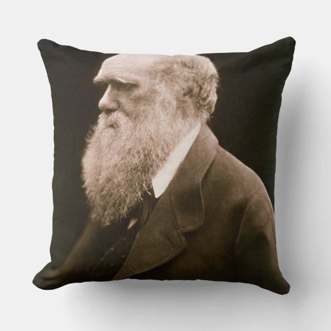 Charles Darwin (1809-82) (photo) Cushion (Front)