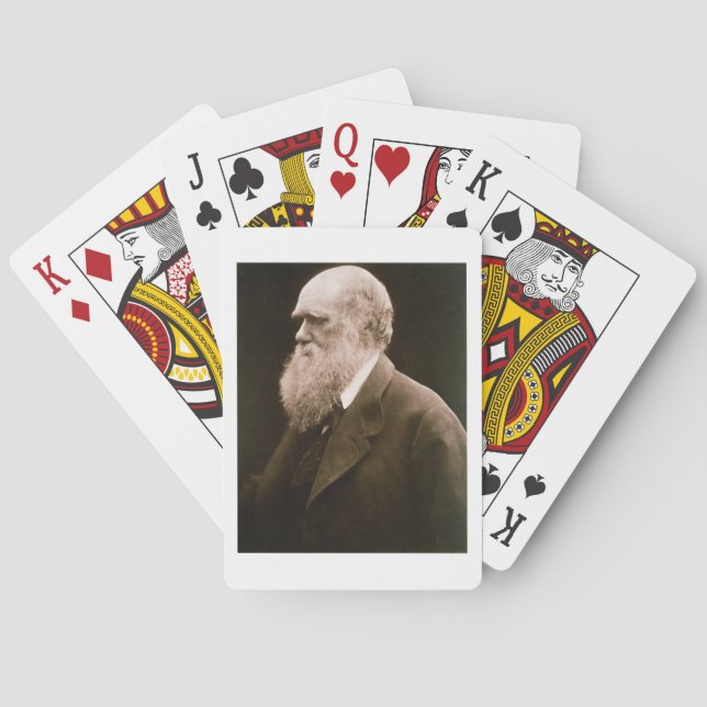 Charles Darwin (1809-82) (photo) Playing Cards (Back)