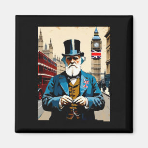 Charles Darwin 2 Sticker Magnet