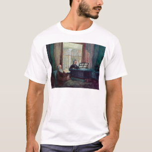 Charles Darwin and his wife at the Piano T-Shirt
