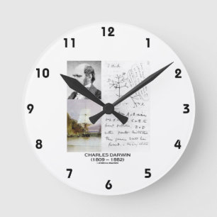 Charles Darwin (Darwin HMS Beagle Phylogenetics) Round Clock