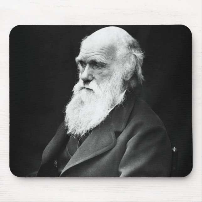 Charles Darwin Portrait Mouse Pad (Front)