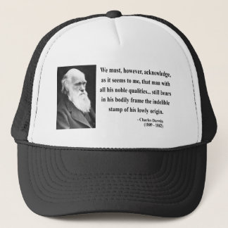 Charles Darwin Quote 1b Trucker Hat
