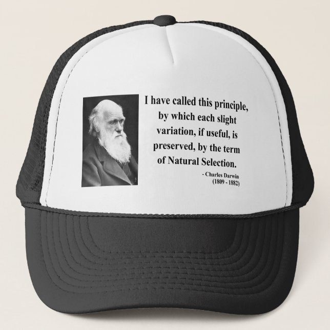 Charles Darwin Quote 6b Trucker Hat (Front)