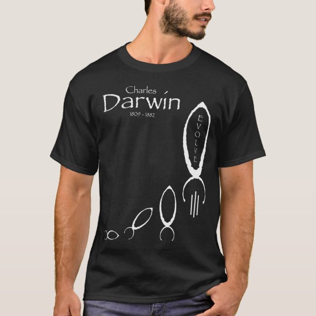 Charles Darwin Rocket Shirt (Front)
