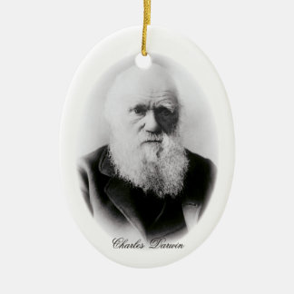 Charles Darwin Vignette Ceramic Tree Decoration