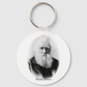 Charles Darwin Vignette Key Ring