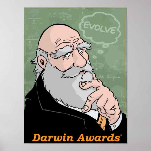 Charles Darwin's Advice Poster (Front)