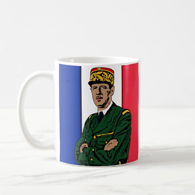 Charles de Gaulle Coffee Mug (Left)