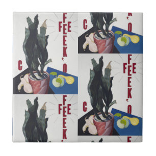 Charles Demuth Georgia O'Keeffe Poster Portrait Ceramic Tile
