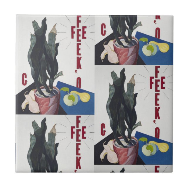 Charles Demuth Georgia O'Keeffe Poster Portrait Ceramic Tile (Front)