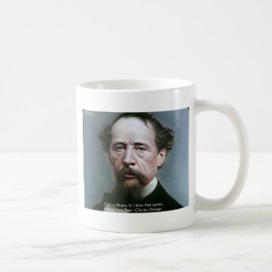 Charles Dickens "Charity @Home" Quote Gifts Coffee Mug
