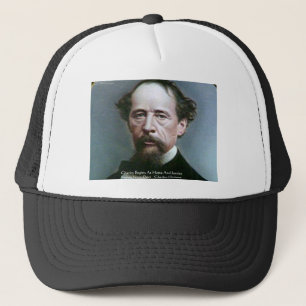 Charles Dickens "Charity @Home" Quote Gifts Trucker Hat