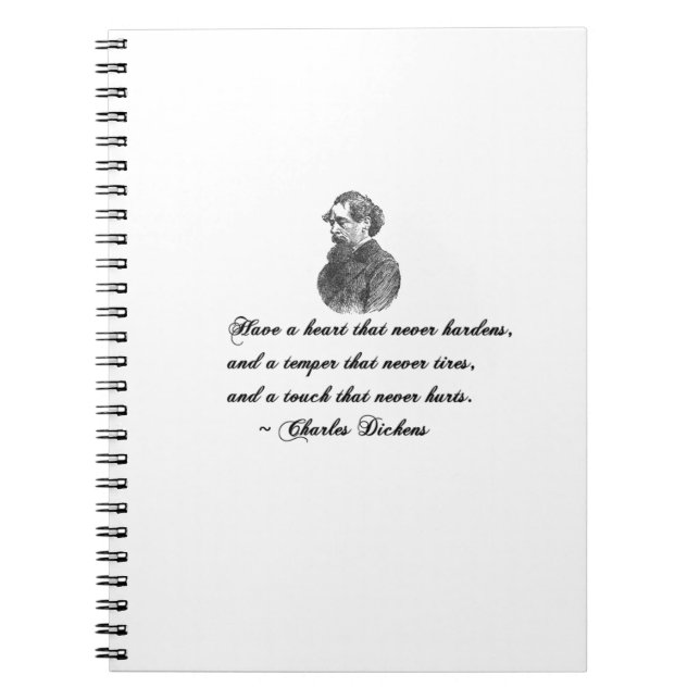 Charles Dickens Our Mutual Friend Quote Notebook (Front)