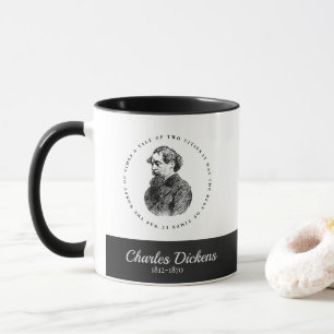 Charles Dickens Portrait and Quote Mug
