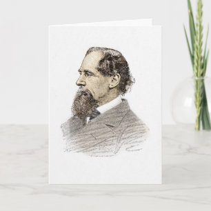 Charles Dickens Portrait Card