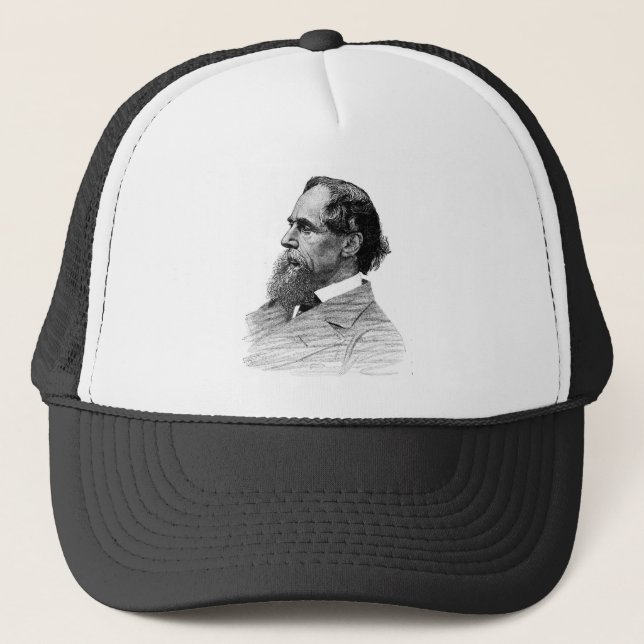 Charles Dickens Profile Trucker Hat (Front)