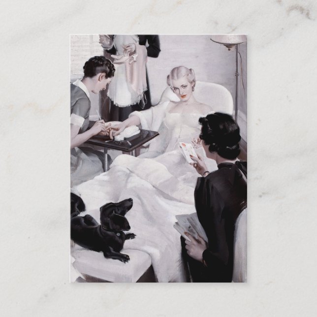 Charles Edward Chambers: Manicure Business Card (Front)