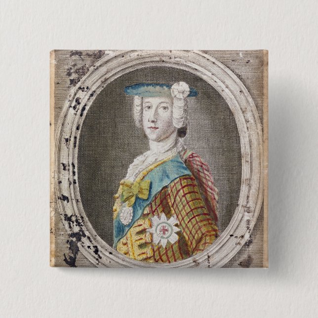 Charles Edward Stuart 15 Cm Square Badge (Front)