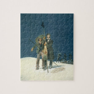 Charles Fellows with William Hawes, Plants a Baton Jigsaw Puzzle