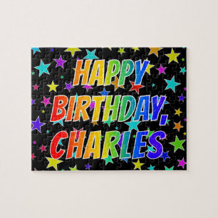 "CHARLES" First Name, Fun "HAPPY BIRTHDAY" Jigsaw Puzzle