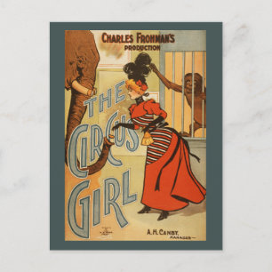 Charles Frohman's Production, The Circus Girl 2 Postcard