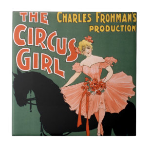 Charles Frohman's Production, The Circus Girl 3 Ceramic Tile