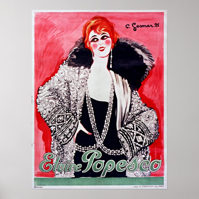 Charles Gesmar Elvire Popesco Poster (Front)