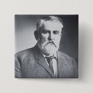 Charles Goodnight (b/w photo) 15 Cm Square Badge