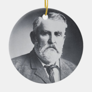 Charles Goodnight (b/w photo) Ceramic Ornament