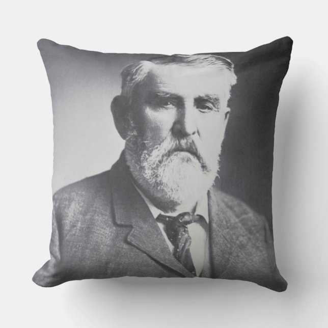 Charles Goodnight (b/w photo) Cushion (Front)