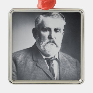 Charles Goodnight (b/w photo) Metal Tree Decoration