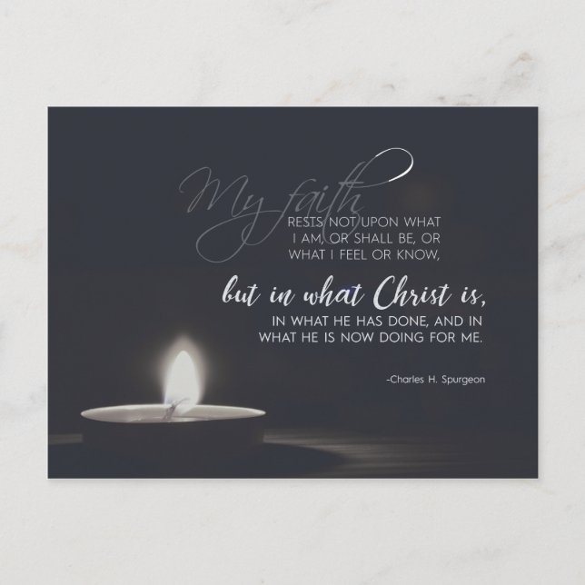 Charles H. Spurgeon - in Christ alone Postcard (Front)