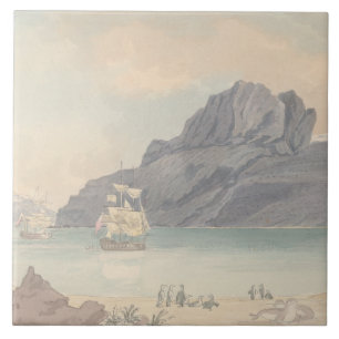 Charles Hamilton Smith - Christmas Harbour Ceramic Tile